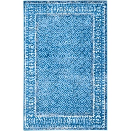 Safavieh Adirondack Power Loomed Square Rug- Light Blue - Dark Blue- 6 x 6 ft. ADR110F-6SQ